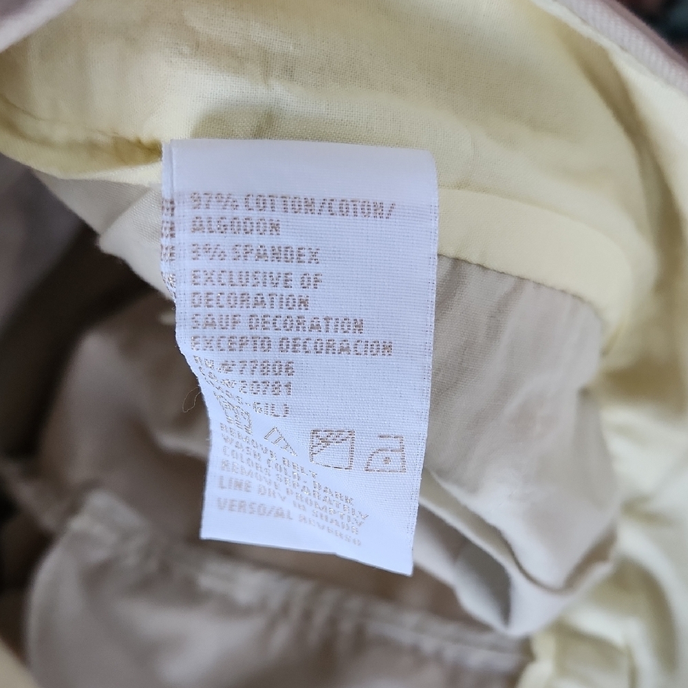 Tommy Hilfiger Cream Women's Trousers - Picture 3 of 4